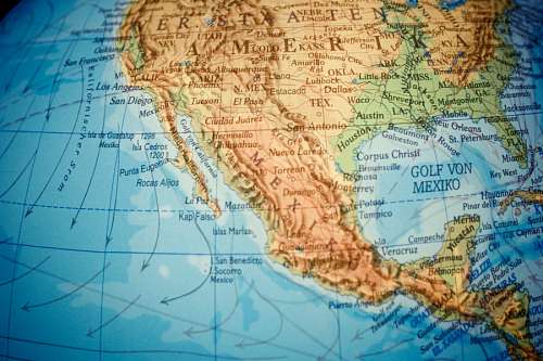Mapa da América do Norte