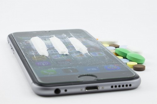 narcotico Cocaína no Smartphone