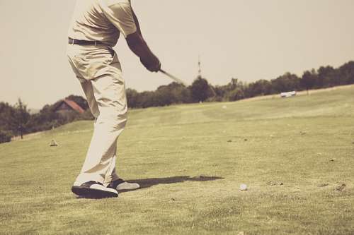 people Homem, golfe jogando