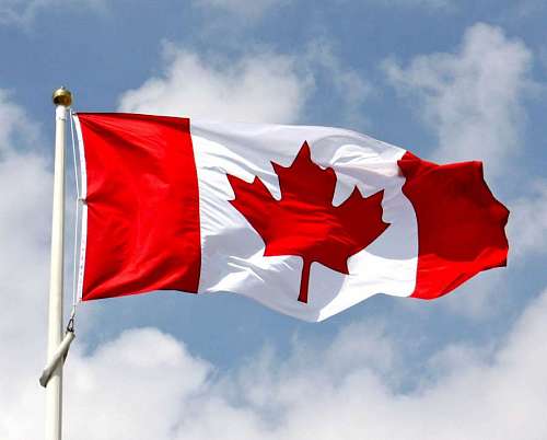 flama Bandeira do canadá