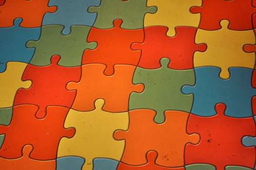 sagacidade Puzzle multicolorido