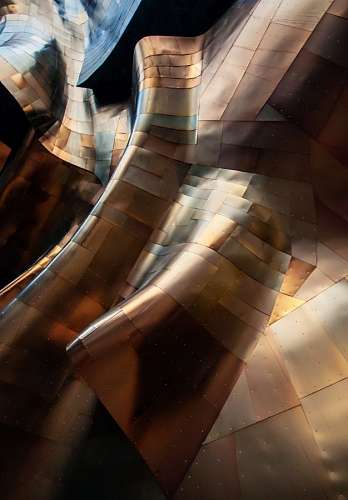 curva forma EMP Museum, Seattle, EUA