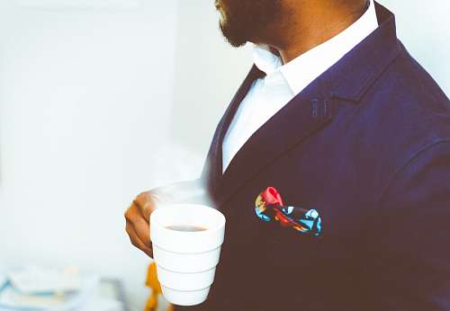 cavalheiro Homem bebendo café