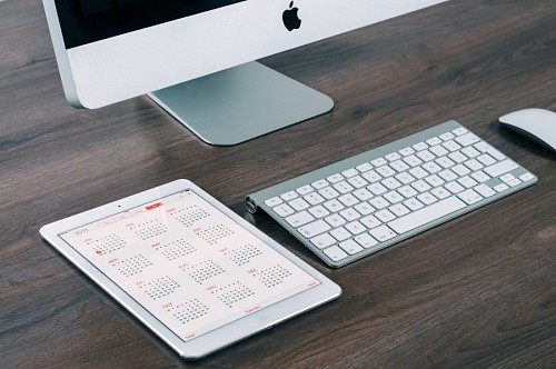 rato Escritório de trabalho com Imac e Ipad