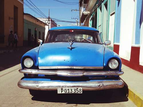 cuba Cadillac Blue
