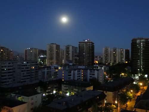 lua cheia Santiago do Chile