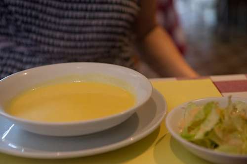 sopa, comida, milho, milho, salada, luz, saudável,
