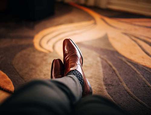 Sapatos de couro