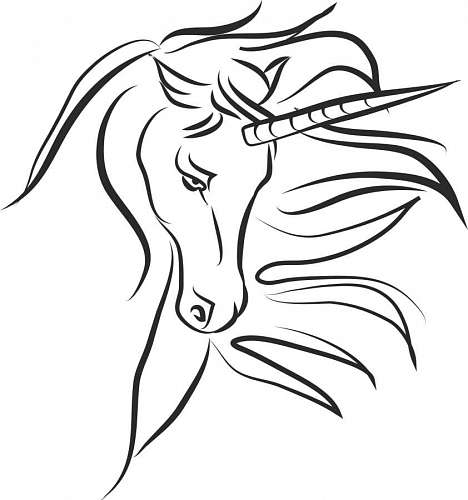unicornios de coloracao Desenho de Unicórnio para colorir