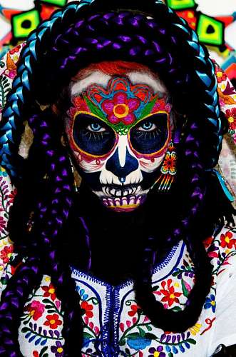 Maquiagem artística de Catrina