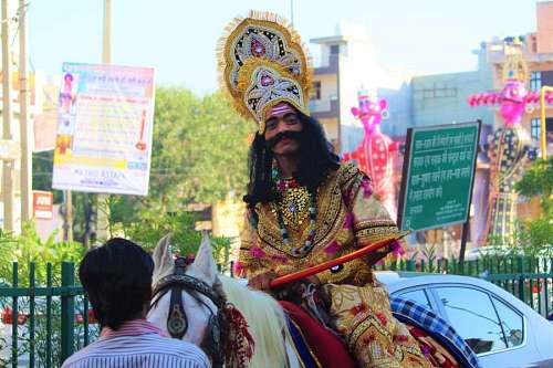 sagrado Festival Rama Navami na Índia