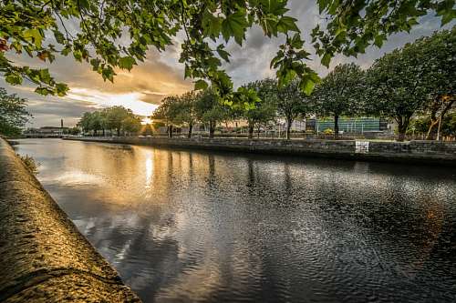irlanda Dublin, irlanda, europa, pôr do sol, pôr do sol, pôr do sol