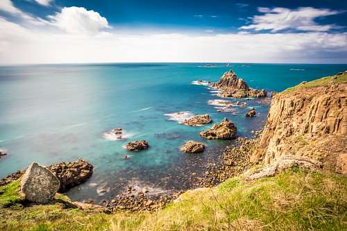 Paisagem costa da inglaterra