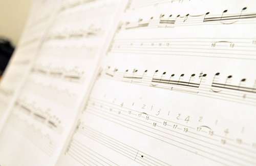 pontuacao Partitura musical