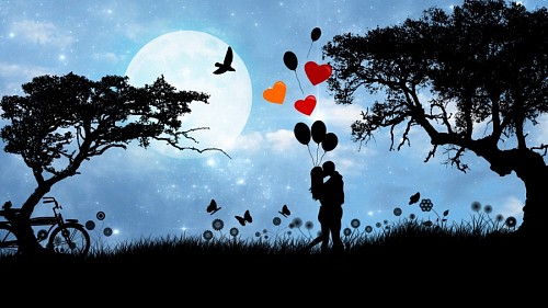 bonitinho Imagens de amor terno para celular Amantes de amor com balões