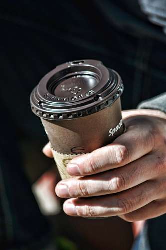 pequeno almoco Café na mão