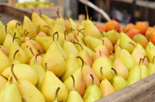 verdura comércio, venda, verdureiro, pêra, pêra, fruta, f