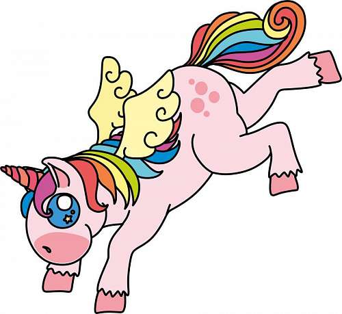 unicornios de coloracao Unicórnio kawaii