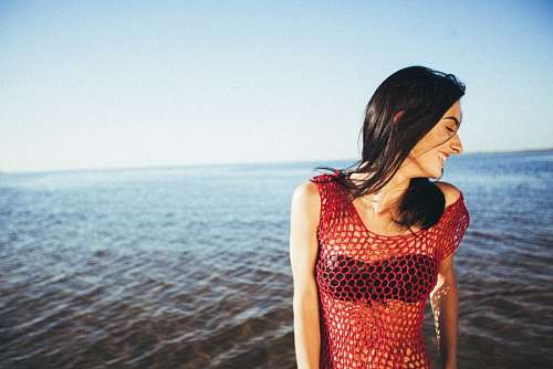 people Modelo no mar