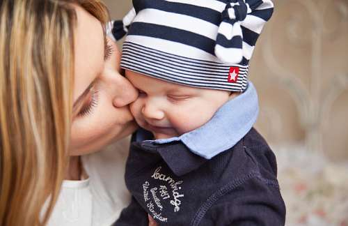Sincero amor de mãe e filho