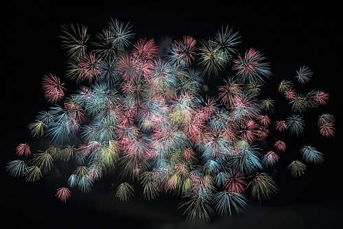 fogos de artifício início do ano novo