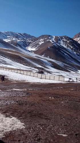mendoza paisagem, montanha, inverno, mendoza, neve, dia, n