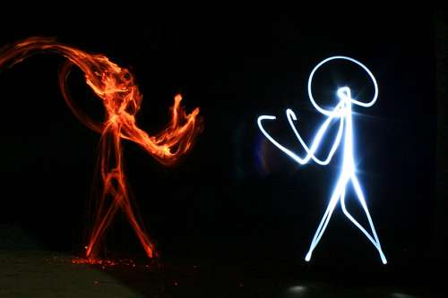 luto Fogo vs luz