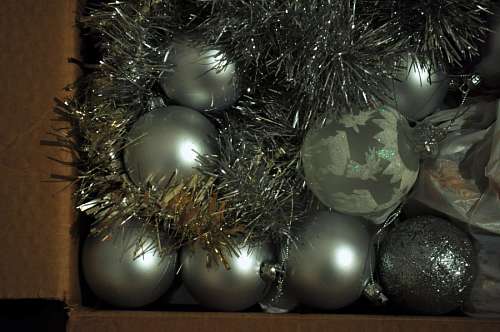 bola, bolas, bulbo, natal, decoração, prata