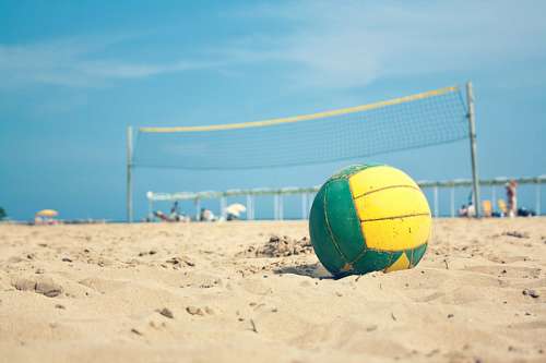 fe crista bola, areia, bola, praia, amarelo, sol, verão