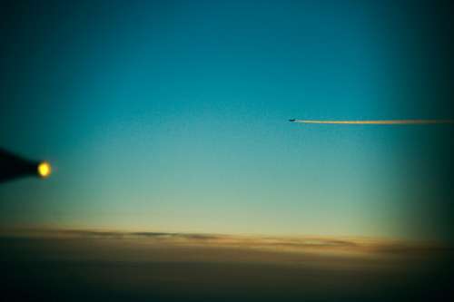 juan avião, céu, nuvens, voador, nuvens, avião, céu