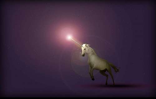 Papel de Parede Violet Unicorn