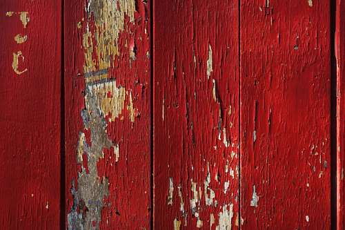 Textura de madeira pintura vermelha