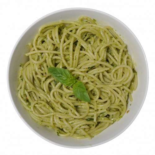 Prato De Macarrão Pesto