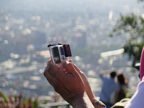 selfie Selfie com câmera Go Pro