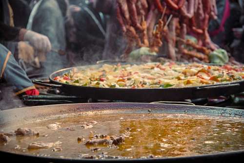 fervido cozinheiro, comida, europa, europeu, paella