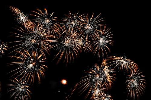 Celebração com fogos de artifício no Ano Novo de 2017