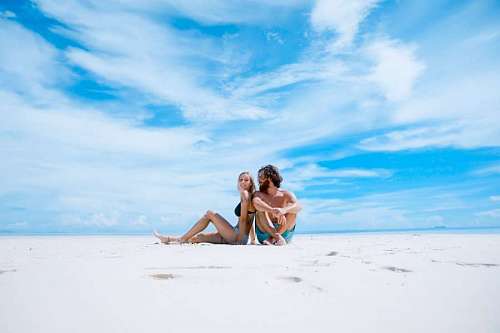 duas pessoas Par, praia
