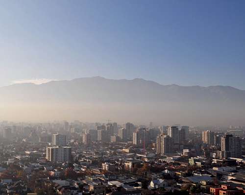 fotografia vista da cidade Chile, Santiago do Chile