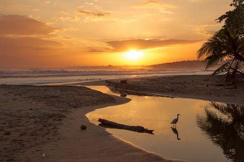 papeis de parede 4k Por do sol da praia de Panamá
