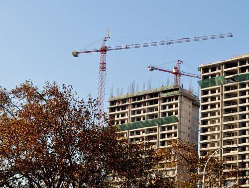 maquinaria Edifício em construção
