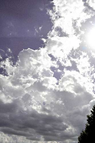 céu, reflexão, dia, nuvem, nuvens, fundo, verão, s