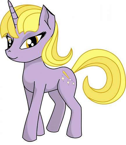 vector Unicórnio violeta