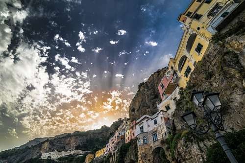 Amalfi, Itália, arquitetura, campania, cidade, nu