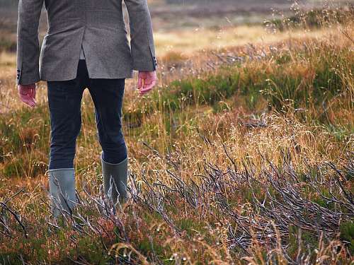Homem, fora, primavera, bota, botas, saco, g