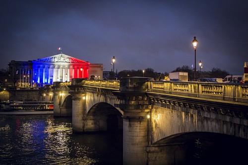 paris Ponte, em, paris, frança