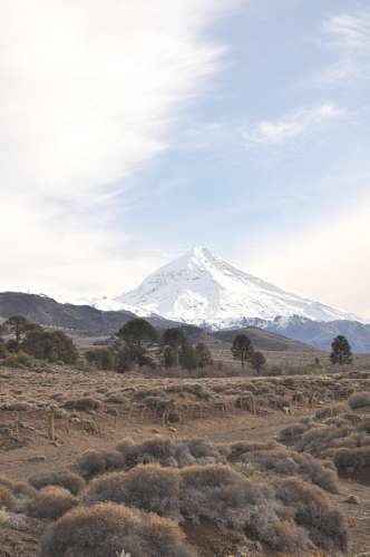 vulcao patagonia, neuquen, vulcão, lanin, neve, paisagem,