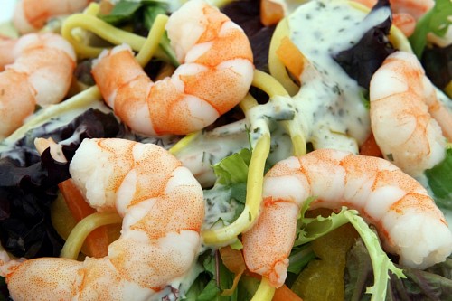Salada de Proteína de Camarão