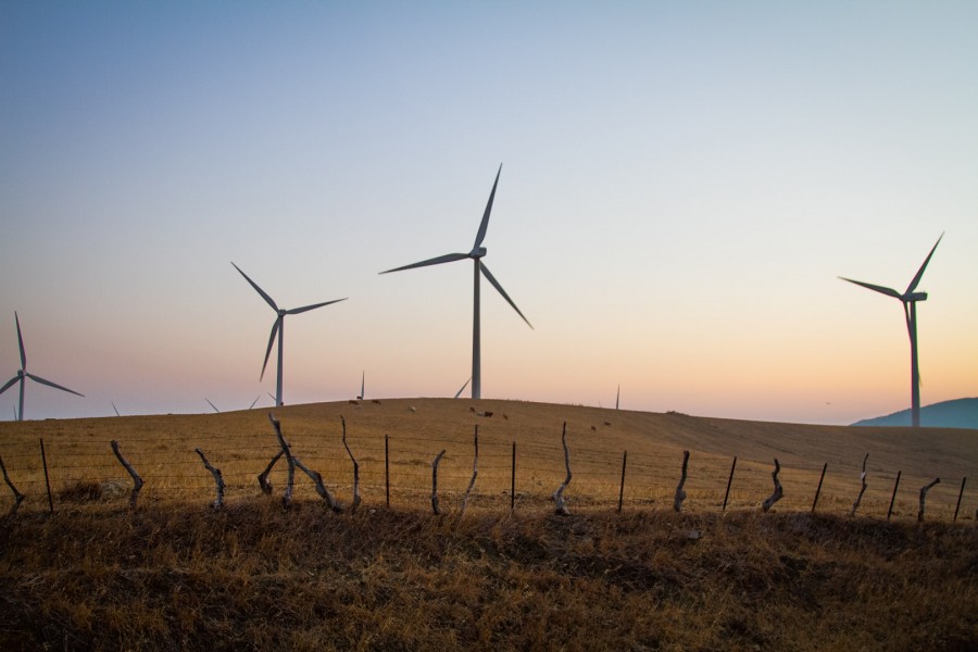 moinhos de vento, tecnologia, campo, exterior, moinho, energia, vento, natural, alternativa, ecologia, ambiente, pôr do sol,