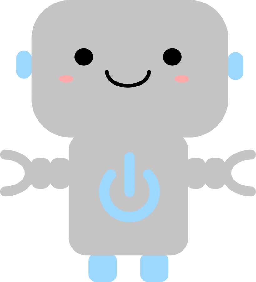kawaii, bonito, japonês, personagem, desenhos animados, robô, botão de energia, ciência, robô, papéis de parede kawaii