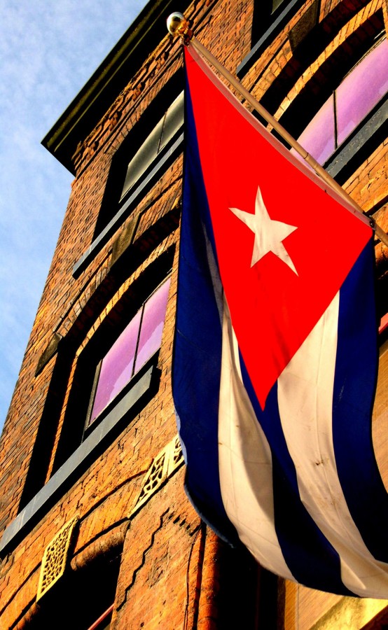 bandeira, bandeira, cubano, símbolo, nacionais, nação, brasão de armas